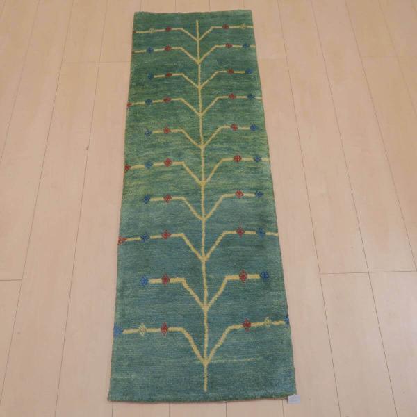 ウール製 手織り ギャッベ カーペット154×101cm iran製 ギャッベ／ラティーフ 154×51cm イラン産 手織り リビング ウール ラグ
