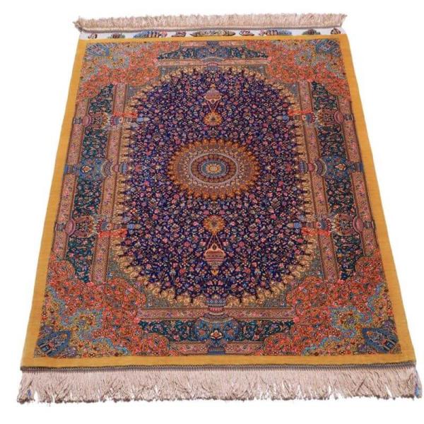 ペルシャ絨毯 FN-70327 シルク100％の高級ラグ