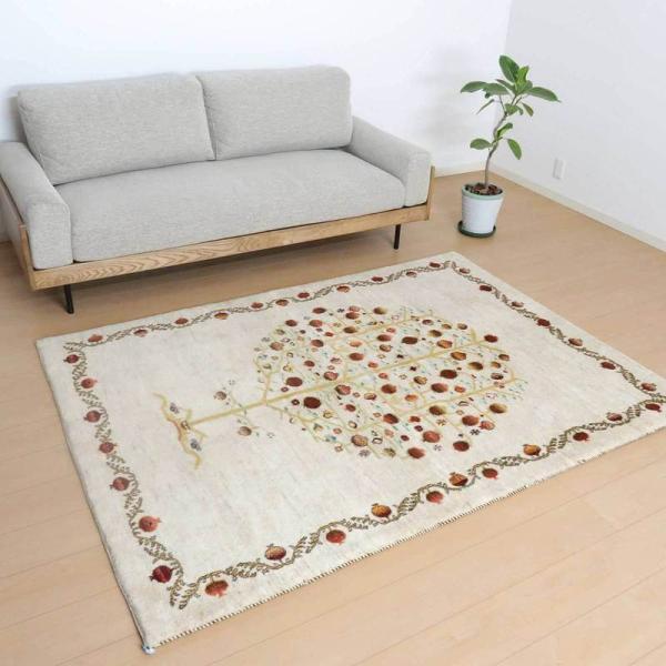 プレミアムギャッベ/ホシナマイ(ルリバフ) 205×146cm イラン産 プレミアムギャッベ/ホシナマイ(ルリバフ) 205×146cm イラン産