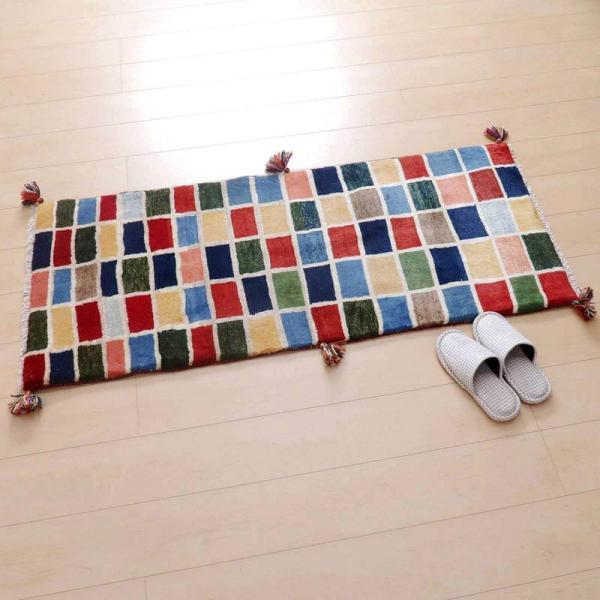 プレミアムギャッベ/ホシナマイ(カシュクリ) 141×60cm イラン プレミアムギャッベ/ホシナマイ(カシュクリ) 141×60cm イラン