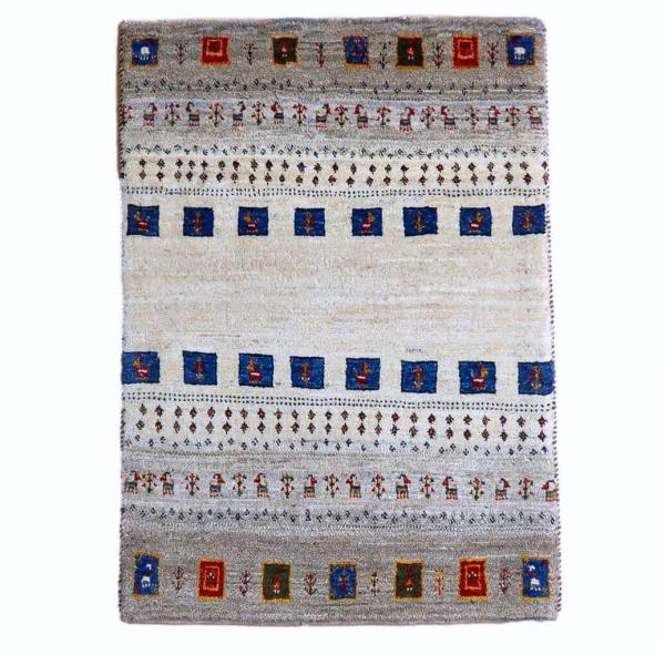 ギャッベ　ホシナマイ（カシュクリ） 149x48cm 最高級イラン産 プレミアムギャッベ 絨毯／ホシナマイ（カシュクリ） 91×65cm