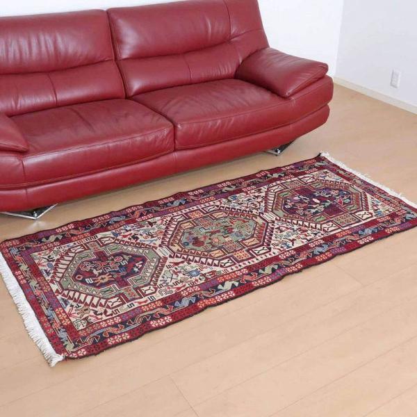 キリム ラグマット イラン・アゼルバイジャン産 194×85cm 細長