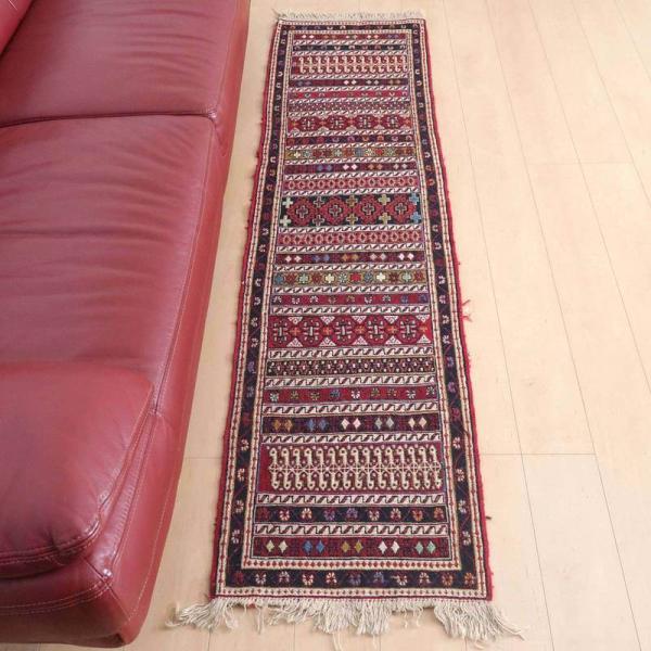 キリム ラグマット イラン・アゼルバイジャン産 199×53cm 細長