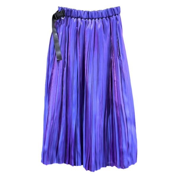 ITOCHI (イトチ) Aurora cloth Double Side Pleated Skirt -Space