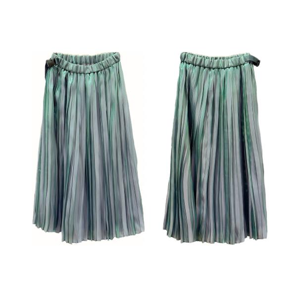 ITOCHI (イトチ) Aurora cloth double side pleated skirt