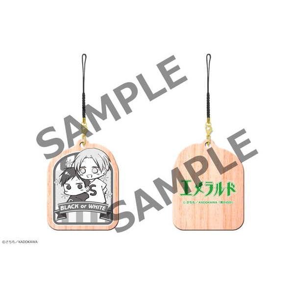 エメラルドコレクション 木製ストラップ 04 黒か白か さちも 予約 11 中 発売予定 O Trap Yahoo ショップ 通販 Yahoo ショッピング