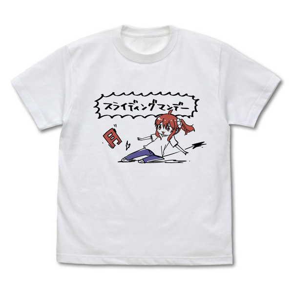 まちカドまぞく Tシャツ スライディングマンデー WHITE-S【予約 再販 11月中旬 発売予定】