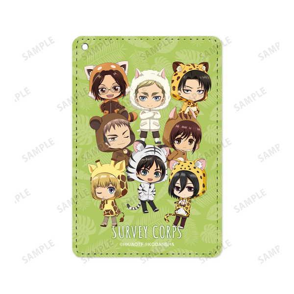 進撃の巨人 1ポケットパスケース 調査兵団 ちびキャラ O Trap Yahoo ショップ 通販 Yahoo ショッピング