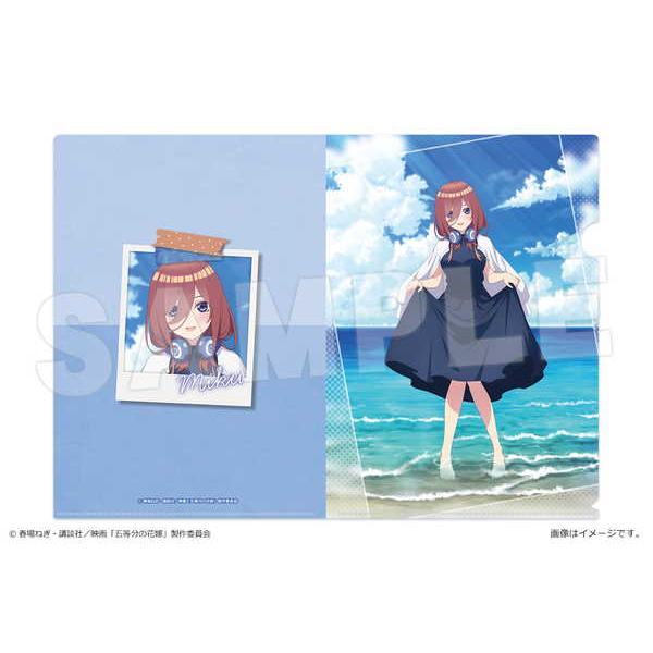 五等分の花嫁 劇場版 A4クリアファイル Ver. 砂浜デート 03 中野三玖