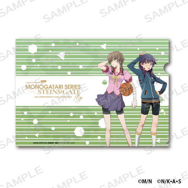 化物語×STEINS；GATE A4クリアファイル 神原駿河×阿万音鈴羽