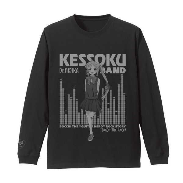 ぼっち・ざ・ろっく！ 袖リブロングスリーブTシャツ 伊地知虹夏 BLACK