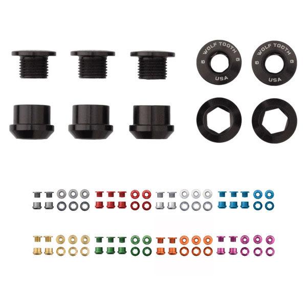WOLF TOOTH �E���t�g�D�[�X Set of 5 Chainring Bolts+Nuts for 1X - 5 pcs 6mm