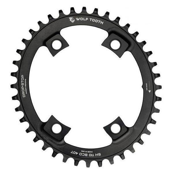 WOLF TOOTH EtgD[X Elliptical 110 BCD Chainring For Shimano 4 Bolt - 110x38T/40T/42T