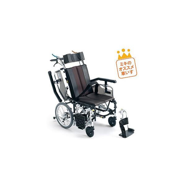 【美品】MIKI/ミキ介助型車いすTRC-1ティルトリクライニング折りたたみ 介助型車いす ティルト＆リクライニング TRシリーズ TRC-1 ミキ