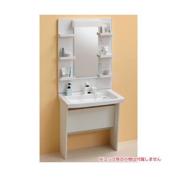 車椅子対応 洗面化粧台 キャビネット仕様 LU0751MPJ1E10(BW1)+
