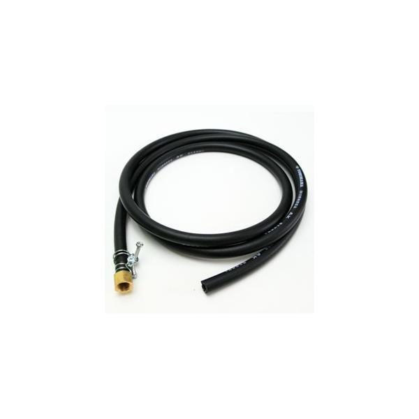 ゴムホース ホース 送油用ゴムホース 片口ゴムホース オイルタンク用 送油管 片口ゴムホース(片側接続金具付き送油管) 2m 長府工産(株)