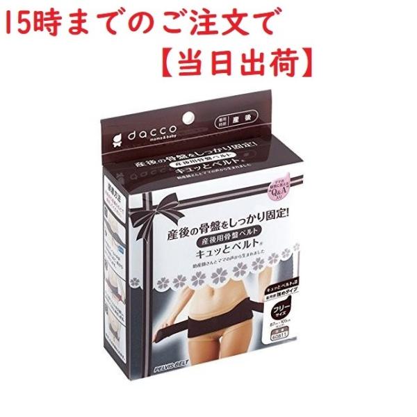 他サイト： dacco 産後用骨盤ベルト キュッとベルトII　フリーサイズ　着圧感　強めタイプ※15時まで当日出荷の商品画像