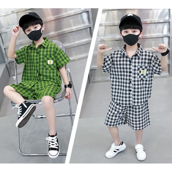 ■ 品名：キッズ上下セット(半袖)■ 素材：綿混紡■ カラー：全2色■ サイズ：90-150画像をご参考になさってください。【ご注意】※サイズ詳細は床置き実寸のため、若干の誤差がある場合がございます。ご了承下さいませ。※縫製から余分な糸が出...