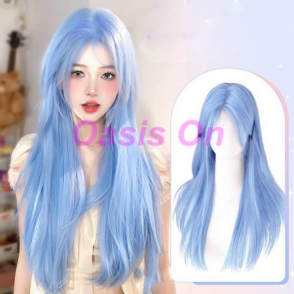 ウィッグ フルウィッグ ロングストレート 女性 レディース ゆめかわ