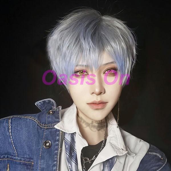 [ セット内容 ]フルウイッグ/ヘアネット【※こちらの商品は、個人差等ございますので、商品ご到着後、お客様ご自身より手くしやカット等多少の調節が必要な場合もございます。】「記載のないアクセサリー　小物等は付属しません」[ カラー ]ブルー[...