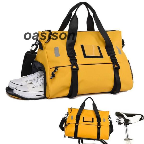 ■品名:スポーツトートバッグ    　■素材（外側）:オックスフォード   ■素材（内側）:ポリエステル 　■サイズ(約):横42cm、縦30cm、マチ25cm■持ち手の高さ（上部まで）：18cm ■開閉式：ファスナー式■ショルダーベルト：...