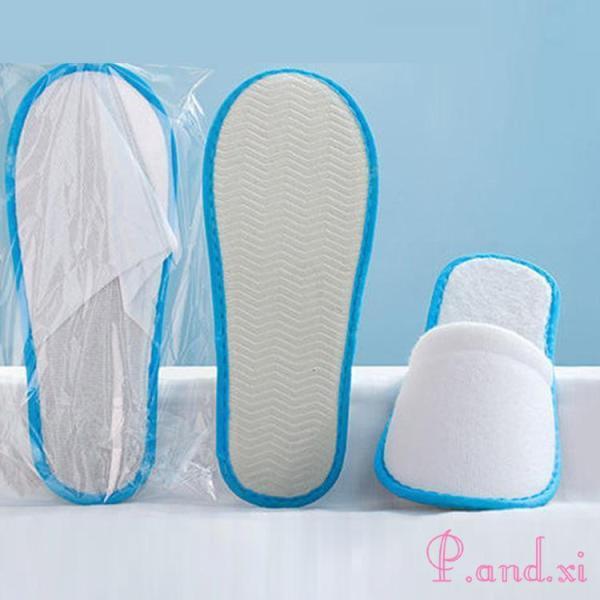 【品名】：使い捨てスリッパ【素材】: コットン【カラー】：全3色【サイズ】: 28*11CM【生産地】：中国検索ワード：スリッパ 使い捨て 業務用 厚手 軽量 使い捨て スリッパ 入院 介護 アメニティ 簡易スリッパ 清潔 便利 軽量 出張...