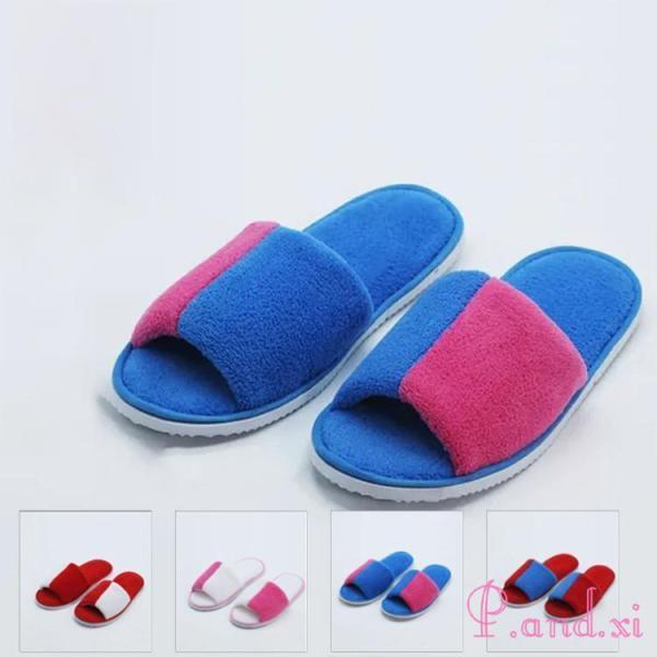 【品名】：使い捨てスリッパ【素材】: ポリエステル 【カラー】：全4色【サイズ】: 28*11CM【生産地】：中国検索ワード：スリッパ 使い捨て 業務用 厚手 軽量 使い捨て スリッパ 入院 介護 アメニティ 簡易スリッパ 清潔 便利 軽量...