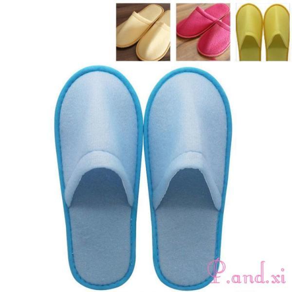 【品名】：使い捨てスリッパ【素材】: ポリエステル【カラー】：全5色【サイズ】: 28*11CM【生産地】：中国検索ワード：スリッパ 使い捨て 業務用 厚手 軽量 使い捨て スリッパ 入院 介護 アメニティ 簡易スリッパ 清潔 便利 軽量 ...