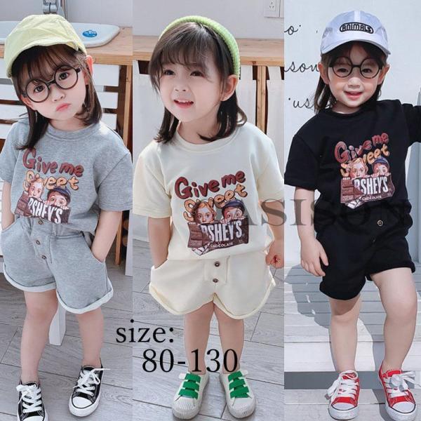 【素材】：綿、ポリエステル【カラー】：3色【サイズ】：(約)*着丈：36cm(80) 39cm(90) 42cm(100) 45cm(110) 48cm(120) 51cm(130)*バスト：32cm(80) 34cm(90) 36cm(1...