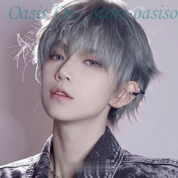 [ セット内容 ]ウィッグ/ヘアネット【※こちらの商品は、個人差等ございますので、商品ご到着後、お客様ご自身より手くしやカット等多少の調節が必要な場合もございます。】「記載のないアクセサリー　小物等は付属しません」[ カラー ]グレー[ 素...