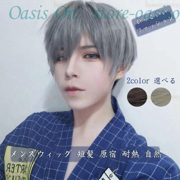 ウィッグ5個セット(メンズ顔) Amazon.co.jp: Aisiqueensウィッグ メンズ ショート 短髪 茶髪