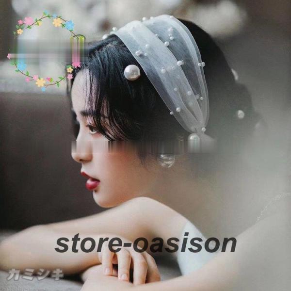 ウェディング カチューシャ ヘアバンド パール Uピン ヘッドドレス 結婚式 ブライダル ヘアアクセサリー 髪飾り 花嫁 パーティー 前撮り ウエディングフォト