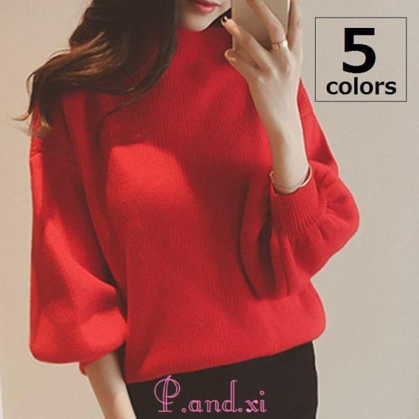 長袖ニット リブニット レディース ニット セーター プル