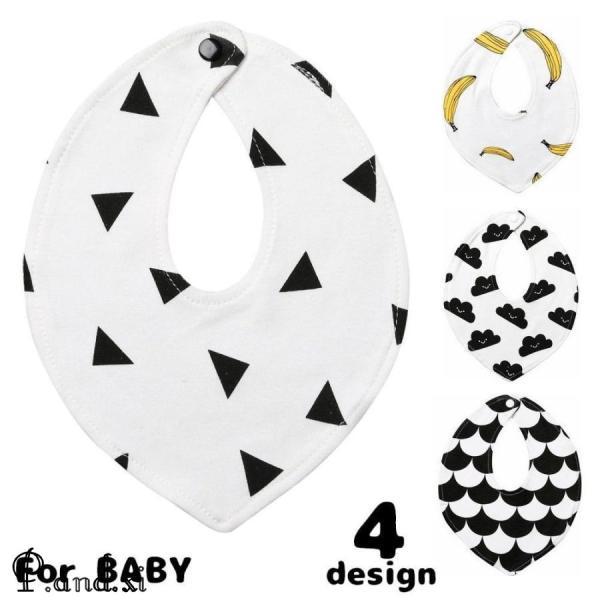 スナップボタンで簡単に着脱できるベビー用スタイ。出産祝いなどのギフトにもおすすめです◎【サイズについて】画像をご参照下さい。【素材について】綿混