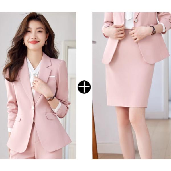 オフィス 事務服 制服 スーツ レディース スカート 2点セット仕事通勤