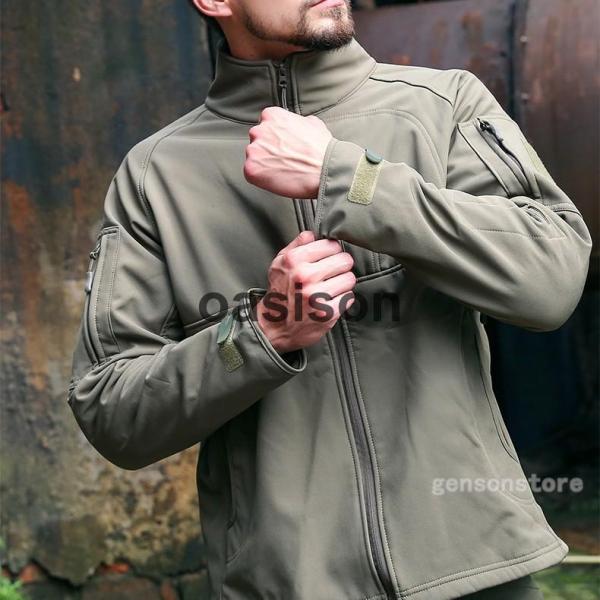 ソフトシェルジャケット メンズ 登山ウェア マウンテンジャケット 裏