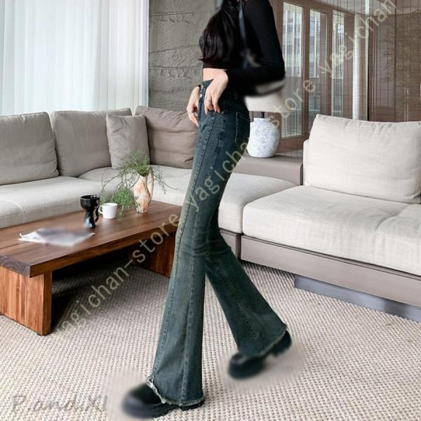 フレアパンツ レディース ジーパン ブーツカット 春 夏 秋 冬 デニム