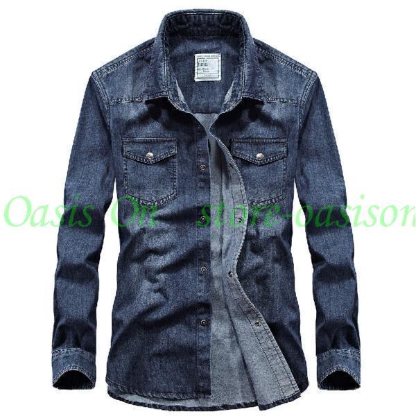 シャツ メンズ デニムシャツ メンズシャツ 長袖シャツ メンズ ワークシャツ 長袖 厚手 春服 メンズ 秋服 メンズ 冬