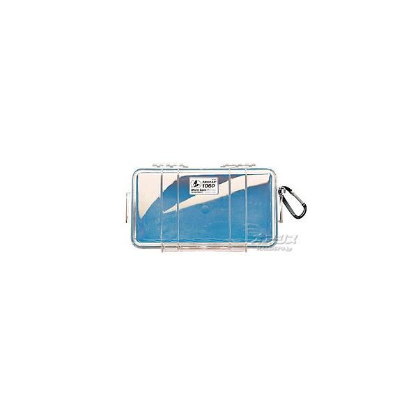 Pelican Micro Case 1060 with Lanyard, Blue, Waterproof, and Crushproof Protective Case,2.5x9.75x6.6