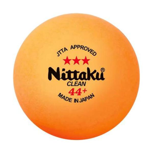 ニッタク(Nittaku) 卓球 ボール ラージ 3スター 3個入 日本卓球協会公認 抗ウイルス・抗菌仕様 NB-1640 ・カラー：オレンジ・サイズ：44mm・原産国：日本・素材：プラスチック
