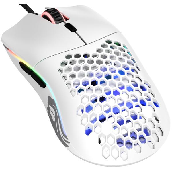 Glorious グロリアス モデルo ゲーミング マウス ホワイト RGB 6個プログラムボタン USB 有線 軽量マウス 国内正規品 (