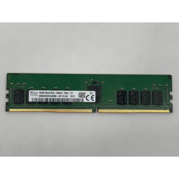 PC4-2666 16GB DDR4 21300 ECC デスクトップ用 サーバー用仕様容量：16GBタイプ：DDR4 ECCメモリ数：1枚中古動作品外観：目立つ傷なし付属品：なし　★動作保証14日間★少量の場合はネコポスでの配送です。