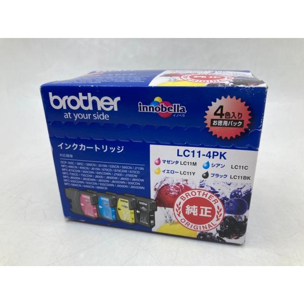 brother LC11-4PK 4色マルチパック 純正インクカートリッジ アウトレット 期限切れ 未使用 未開封