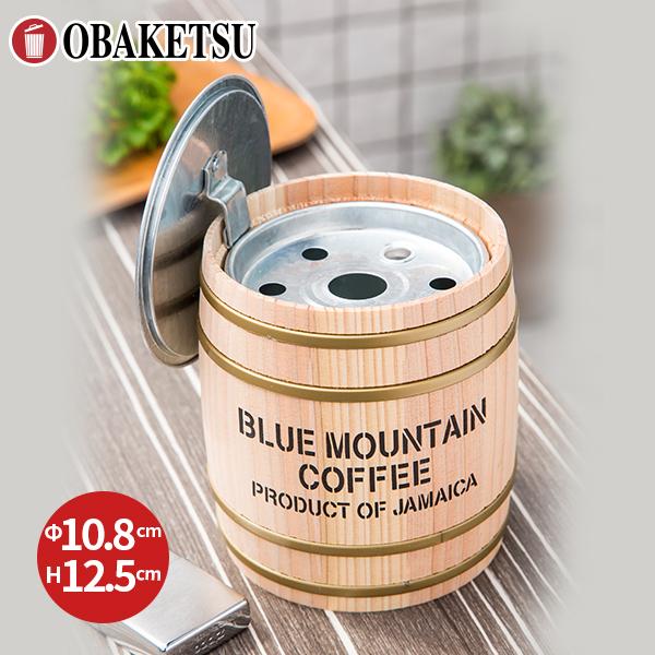 メーカー公式直営店】オバケツのバレル型灰皿 ラッピング 天然杉