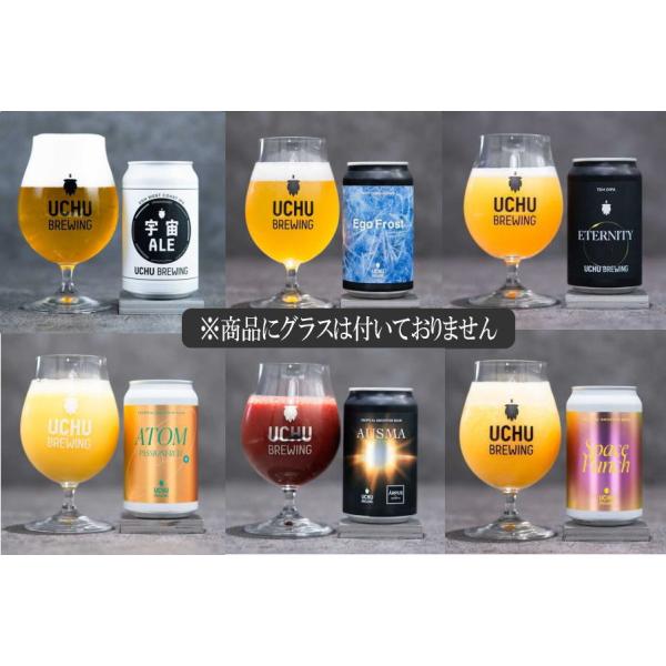うちゅうブルーイング 350ml 6缶 飲み比べ 宇宙ビール Sep03 (フルーツ果汁系を3種含んだ飲み比べセット)