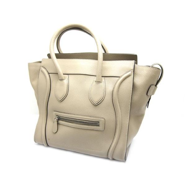 CELINE 中古 良品 CELINEセリーヌ ハンドバッグ ラゲージ ミニ 