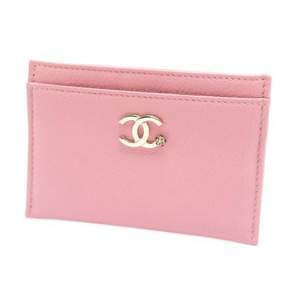 CHANEL 中古 良品 CHANELシャネル カードケース カメリア ココマーク 