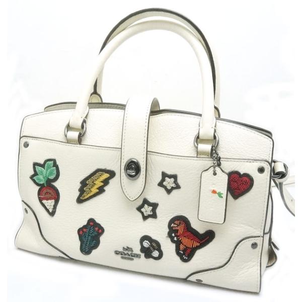 COACH 中古 美品 COACHコーチ 2WAYバッグ マーサーサッチェル24 57722  
