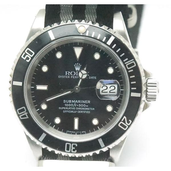 サブマリーナー 中古 OH済 ROLEX サブマリーナ デイト 自動巻 16610 X 