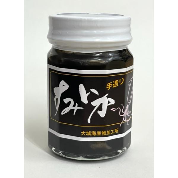 【名称】塩辛（すみいか）【内容量】100g 【原材料】 いか、いかすみ、食塩、泡盛、酢 【賞味期限】 製造から６ヶ月  【製造者】 大城海産物加工所　沖縄県豊見城市字豊見城130